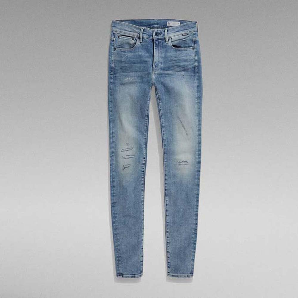 G-Star Damen 3301 Skinny Jeans 24W / 30L Blau (Lt Indigo Aged Restored D05175-c051-d295), 24W / 30L