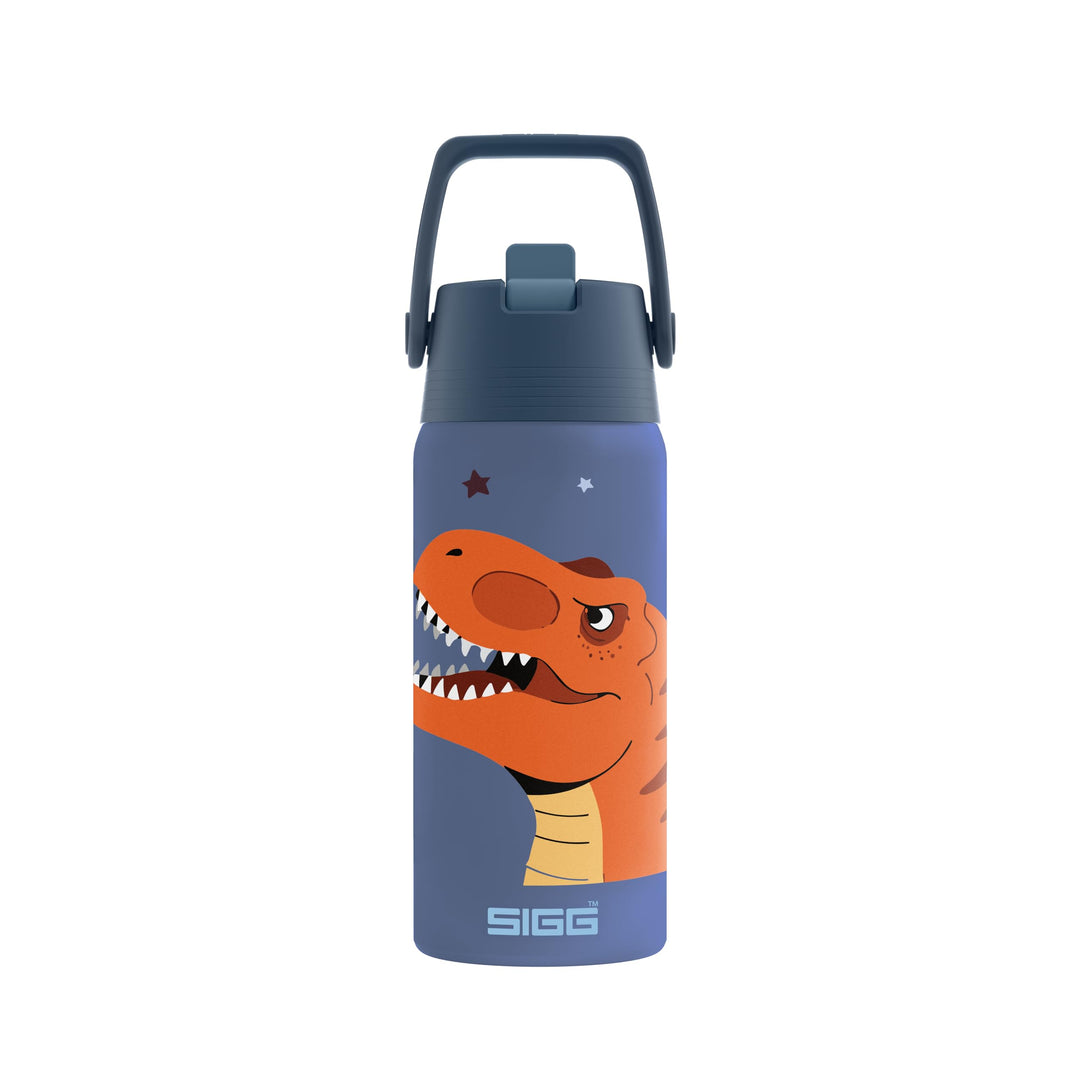 SIGG - Isolierte Trinkflasche Kinder - Shield Therm FLIP T-Rex - Auslaufsicher - Spülmaschinenfest -