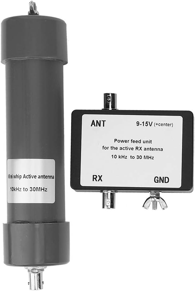 Oumefar 10KHz 30MHz Mini Whip Active Antenna mit tragbarem Kabel 9 15V 90mAh Active Antenna Kit Ersa