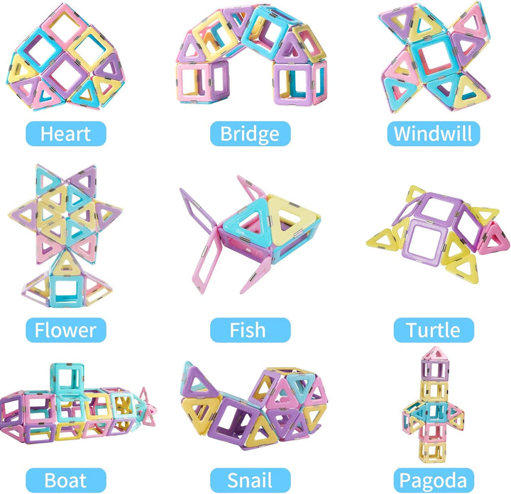 Magblock Magnetische Bausteine - Magnet Konstruktion Bauen Blöcke Kinder Geschenk Spielzeug für Jung