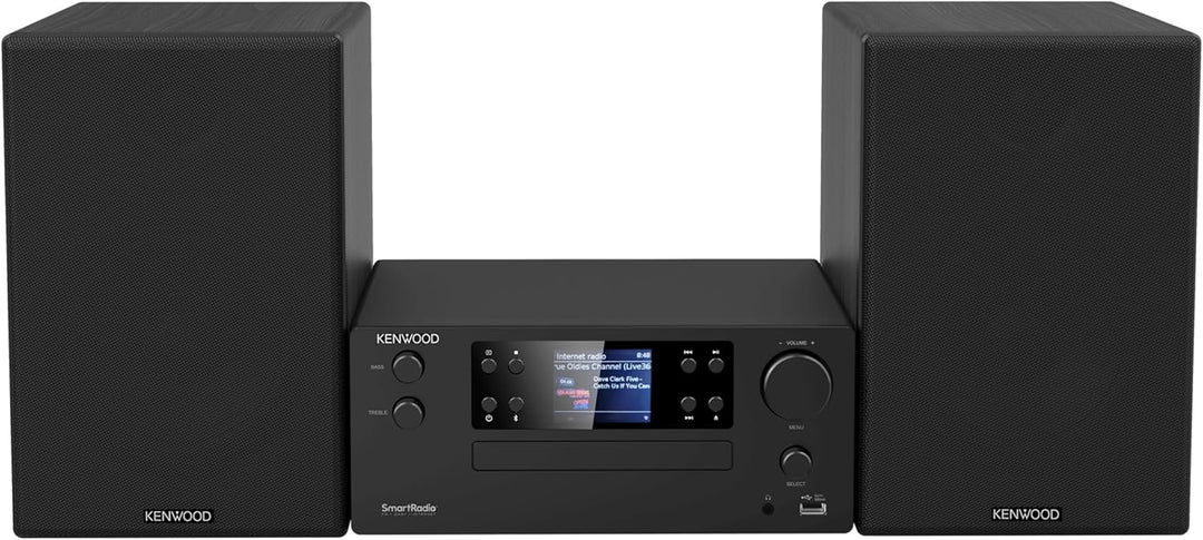 KENWOOD M-9500S-B - Smart Micro Hi-Fi System mit Internetradio, DAB+, CD/USB, Audiostreaming, Sub-Ou