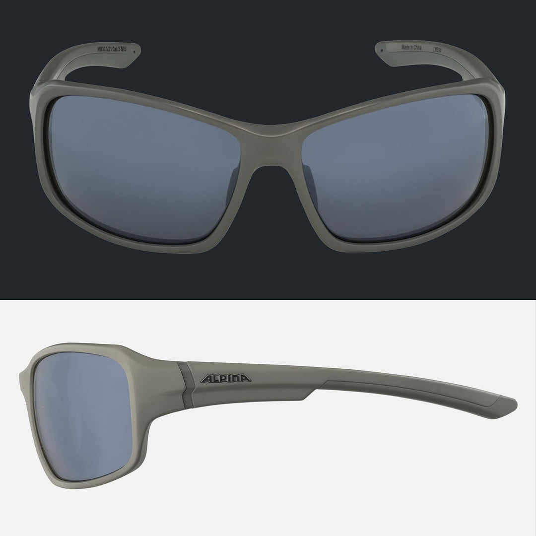 ALPINA LYRON - Verspiegelte und Bruchsichere Sport- & Fahrradbrille Mit 100% UV-Schutz Für Erwachsen