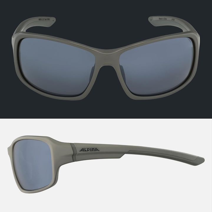 ALPINA LYRON - Verspiegelte und Bruchsichere Sport- & Fahrradbrille Mit 100% UV-Schutz Für Erwachsen