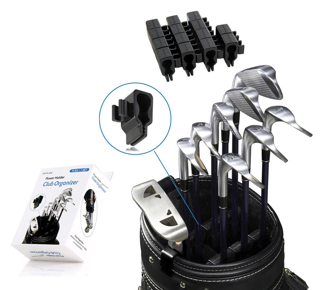 iplus Golfclub Organisatoren 14pcs 1set Clip macht Halter Eisen Putter auf Tasche zu schützen