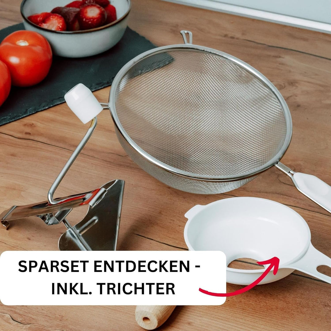Westmark Passiersieb - rostfreier Edelstahl - Küchensieb zum Passieren, Pürieren und Entsaften - 20c
