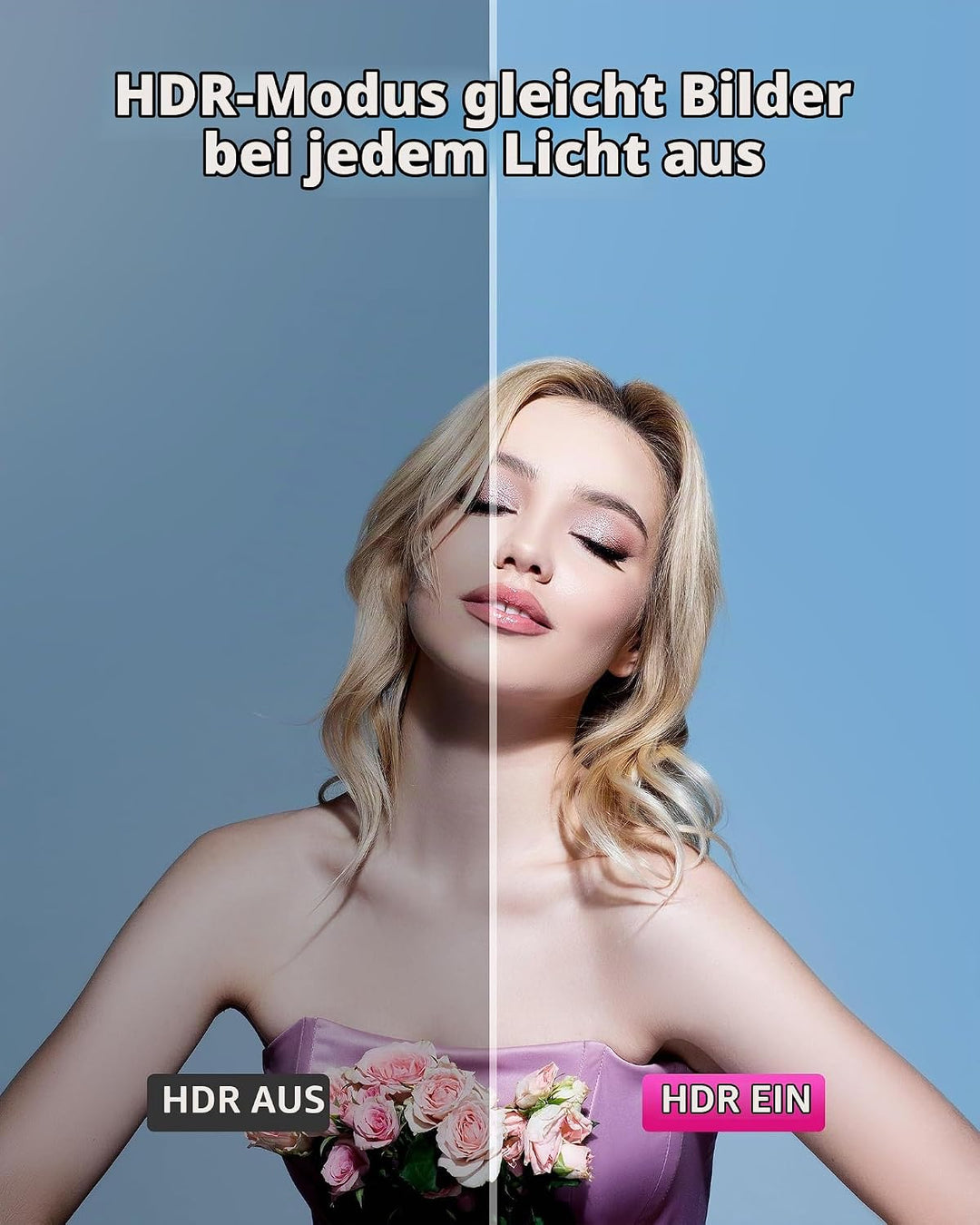 LOVENSE Webcam 2 4K – 1/2"-Sensor, AI-Rauschunterdrückung, True-Focus-Autofokus, automatische Bildau