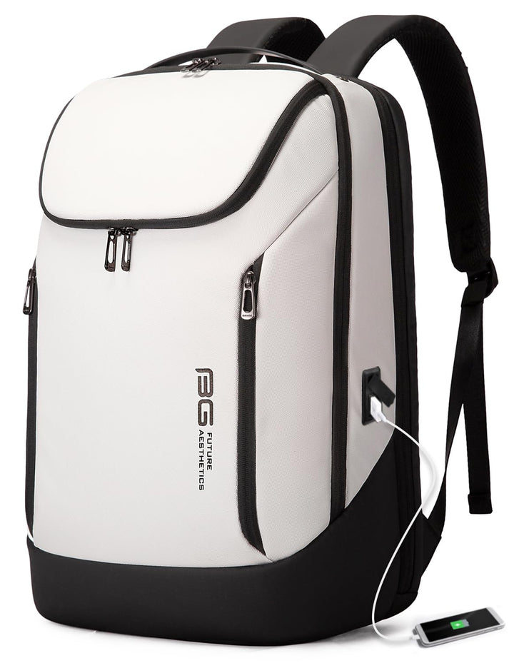 BANGE Business-Smart-Rucksack, wasserdicht, 39,6 cm (15,6 Zoll), Laptop-Rucksack mit USB-Ladeanschlu