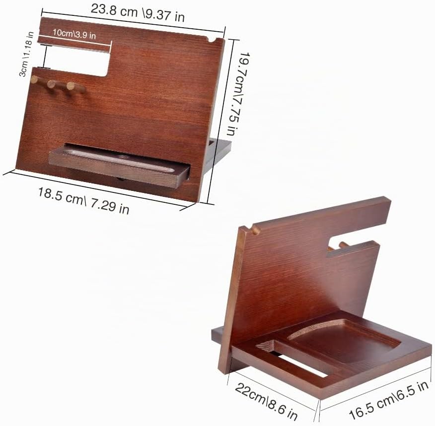 Geschenke für Männer Weihnachten Holz Telefon Dockingstation Nachttisch Organizer Männer Geschenk Ge