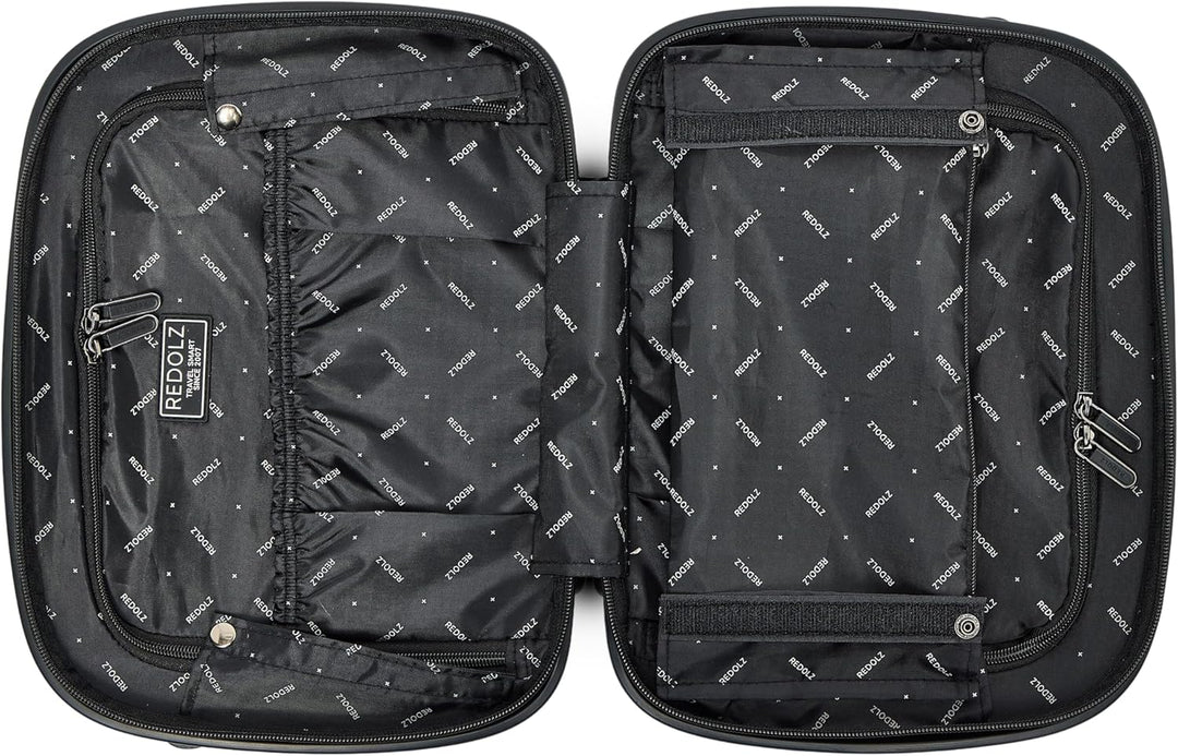REDOLZ Hartschalen Koffer-Set-4-teilig | S 55 cm (ohne Laptopfach) + M 66 cm + L 77 cm + Beauty-Case