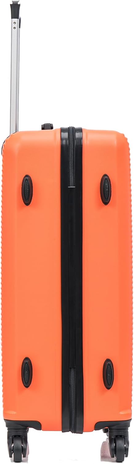 CELIMS - Grosser Reisekoffer mit Kosmetikkoffer 30 cm, Hartschale mit 4 Rollen, leicht, Aufgabegepäc