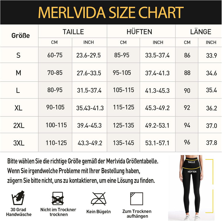 Merlvida Schwitzhose zum Abnehmen Sauna Hose Damen Hot Thermo Sweat Jogginghose Schwitz Leggings Dam