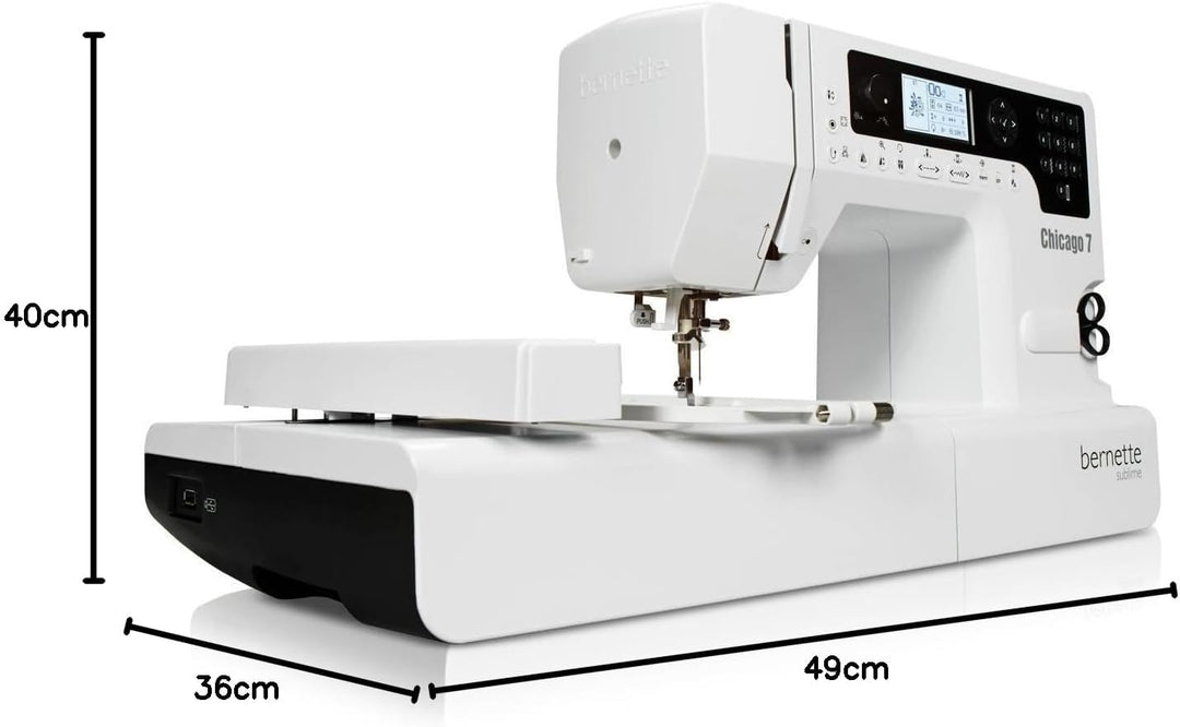 Bernette Chicago 7 Nähmaschine und Stickmaschine mit 200