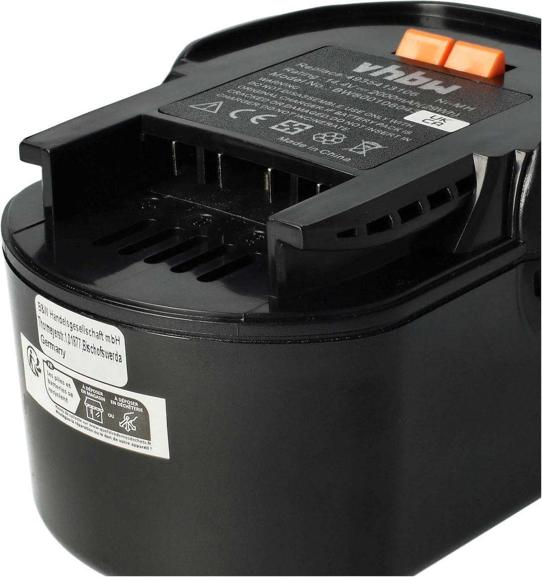 vhbw 2X Akku kompatibel mit AEG FL 14 Werkzeug (2000 mAh, NiMH, 14,4 V)
