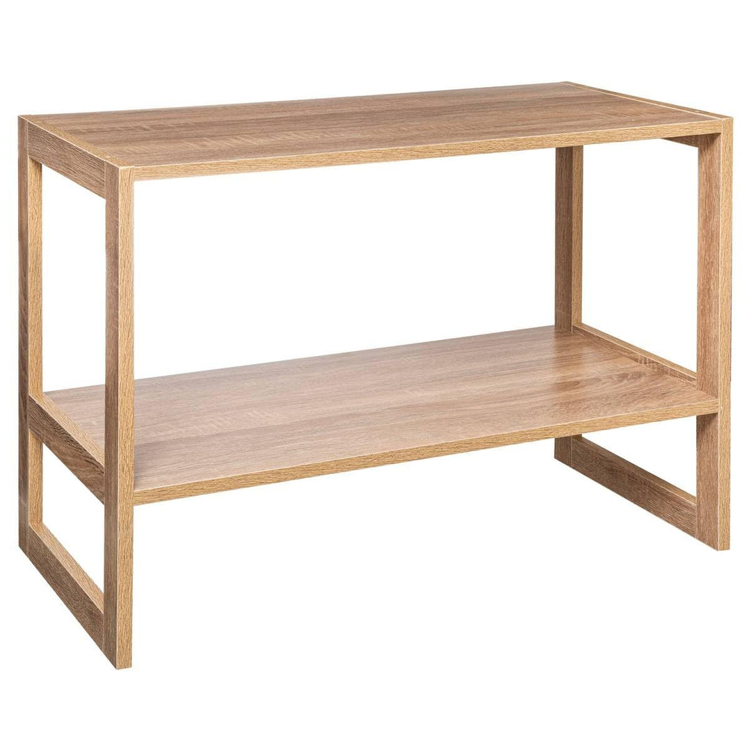 5 five simply smart 5five – Mix N Modul Stapelbares Regal, Holzoptik, 2 Ebenen, 69 x 33,5 x 51 cm –