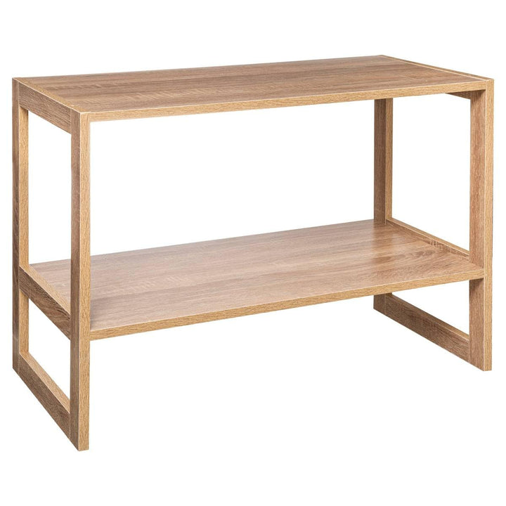 5 five simply smart 5five – Mix N Modul Stapelbares Regal, Holzoptik, 2 Ebenen, 69 x 33,5 x 51 cm –