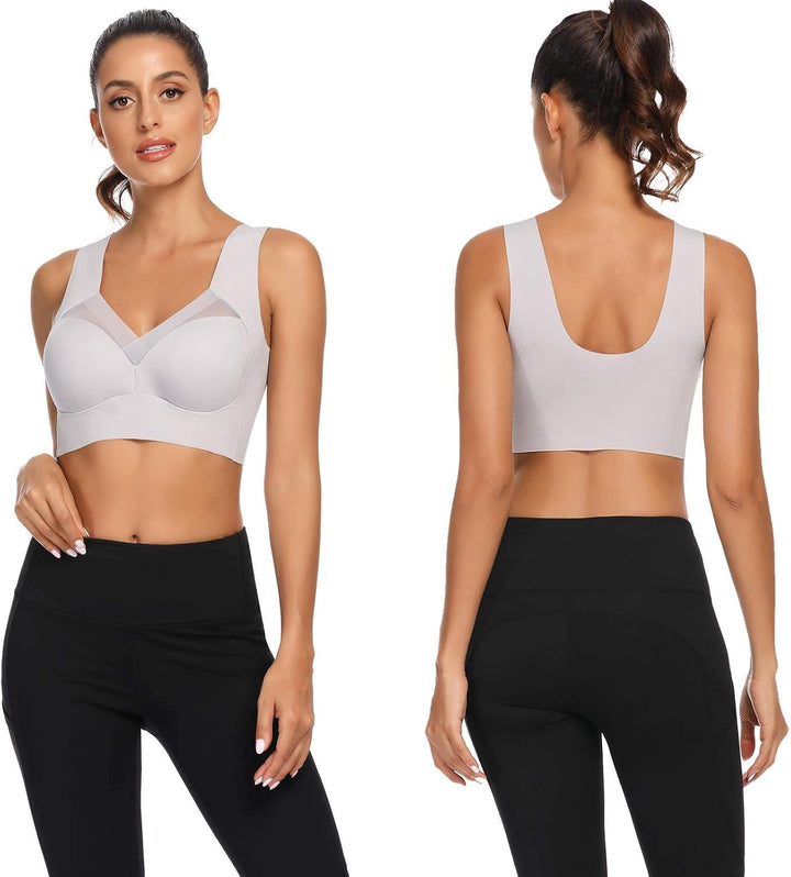 WOWENY BH Damen Ohne Bügel Schlaf Bustier Tops Spitze Bralette Bügelloser Klassischer T Shirt BH Sch