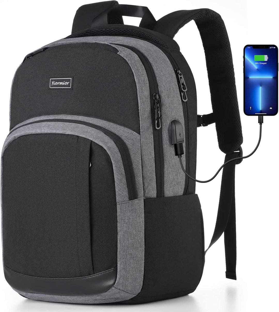 Schulrucksack Jungen Mädchen Teenager, Rucksack Herren Damen Daypacks für 15.6 Zoll Laptop Rucksack