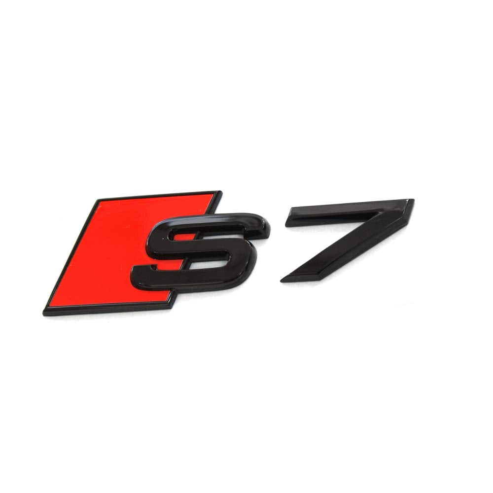 Audi 4K8071804 Schriftzug S7 Tuning Exclusive Black Edition Emblem Logo Emblem Modellschriftzug, sch