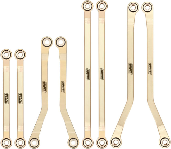 INJORA Messing High Clearance Links Set für TRX4M High Trail K10 1/18 RC Crawler Upgrade, Messing