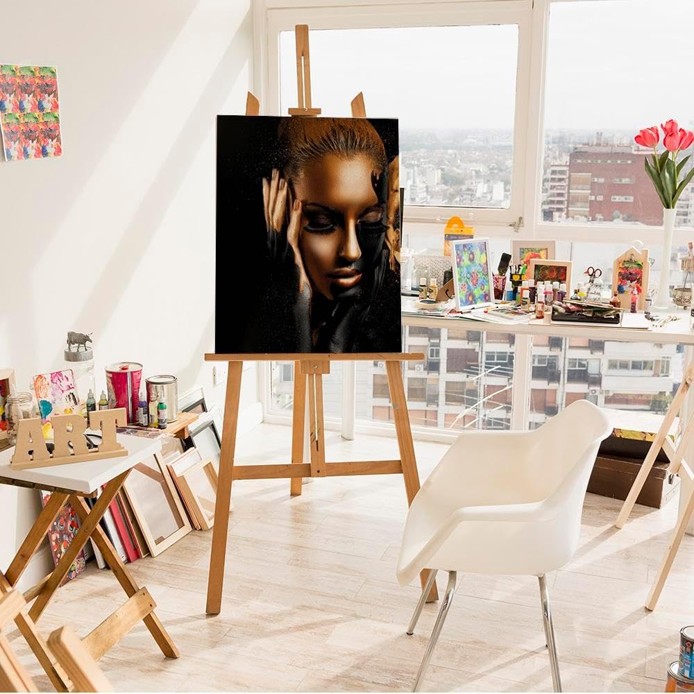 Artnapi Malen nach Zahlen Erwachsene mit Rahmen | DIY Handgemalt | Licht und Dunkelheit | Kit für An