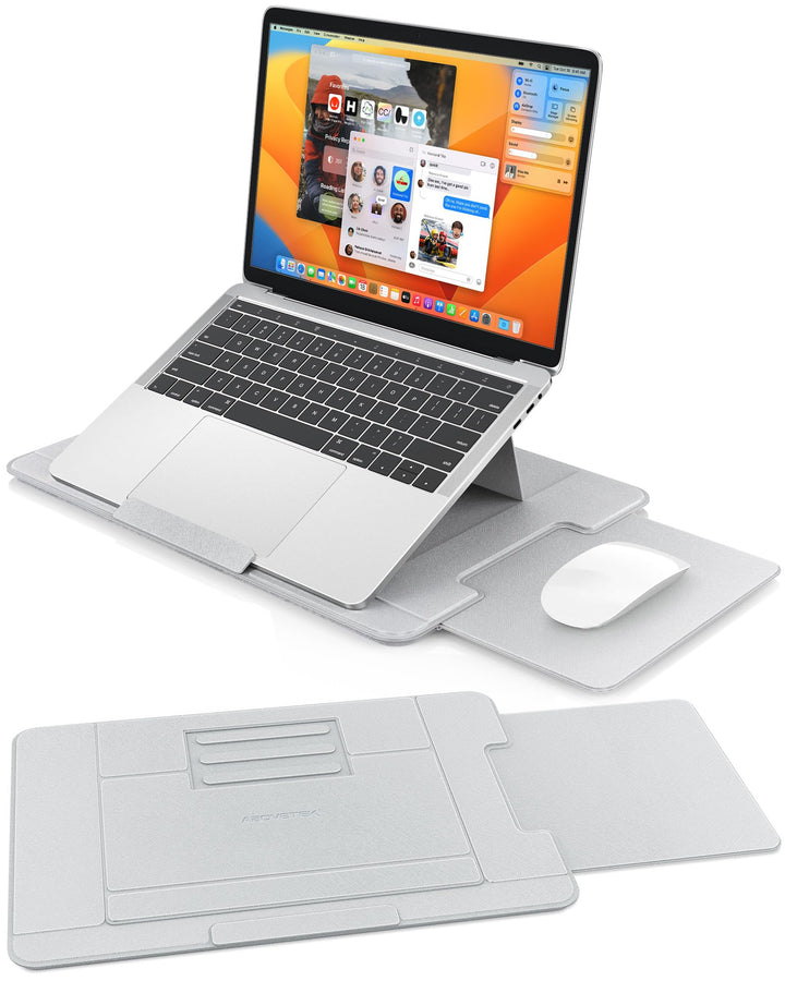 AboveTEK Laptop Schosstisch – ergonomischer Lapdesk mit Rutschfester Oberfläche, Heat Shield, Retrac