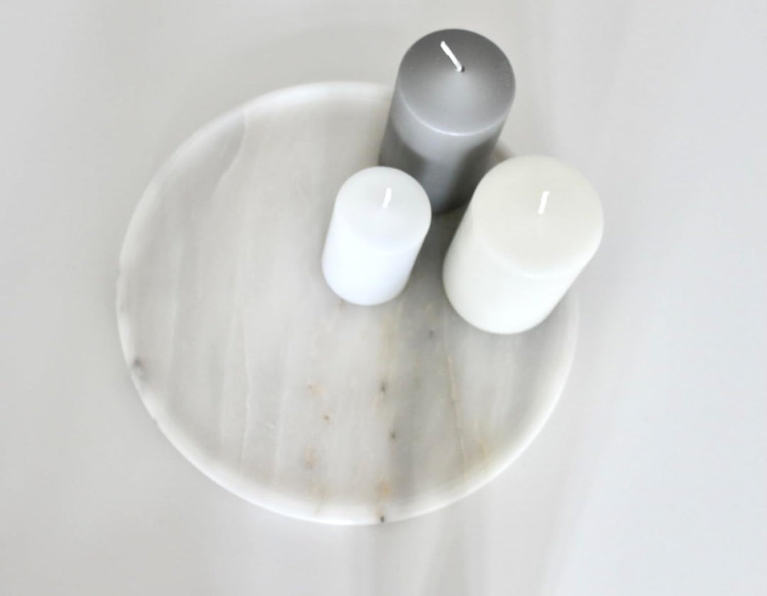 Marmor Tablett (Creme), Creme