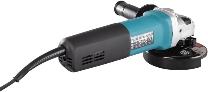 Makita 9565CR Winkelschleifer 125 mm, 1.400 W, Schwarz, Cyan, Silber mit Konstantelektronik, mit Kon