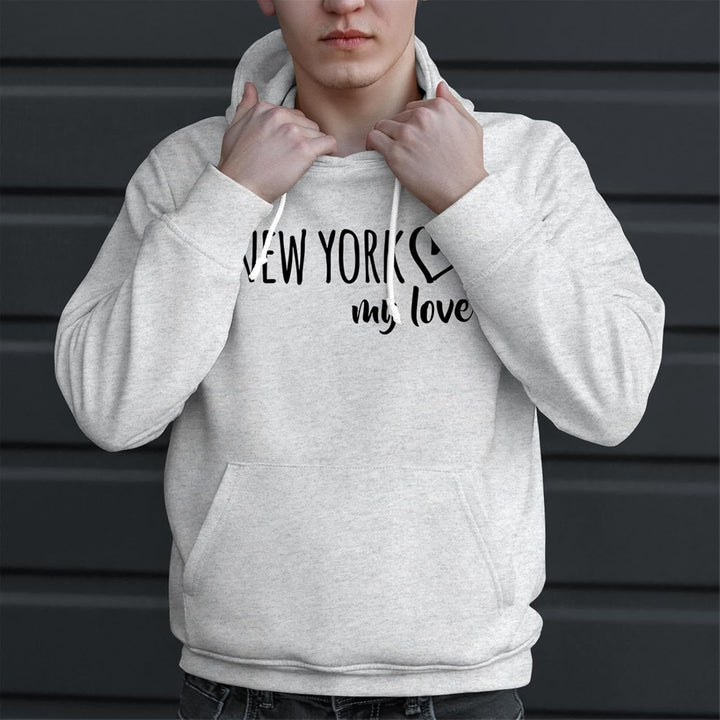 Huuraa Unisex Hoodie New York My Love Pullover Vegan Grösse S für alle Fans von New York USA Geschen