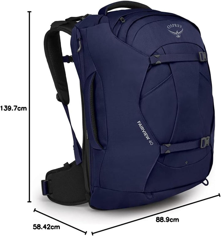 Osprey Damen Fairview Unisex Reiserucksack Rucksack (1er Pack) O/S - Fassungsvermögen 40L Winter Nig