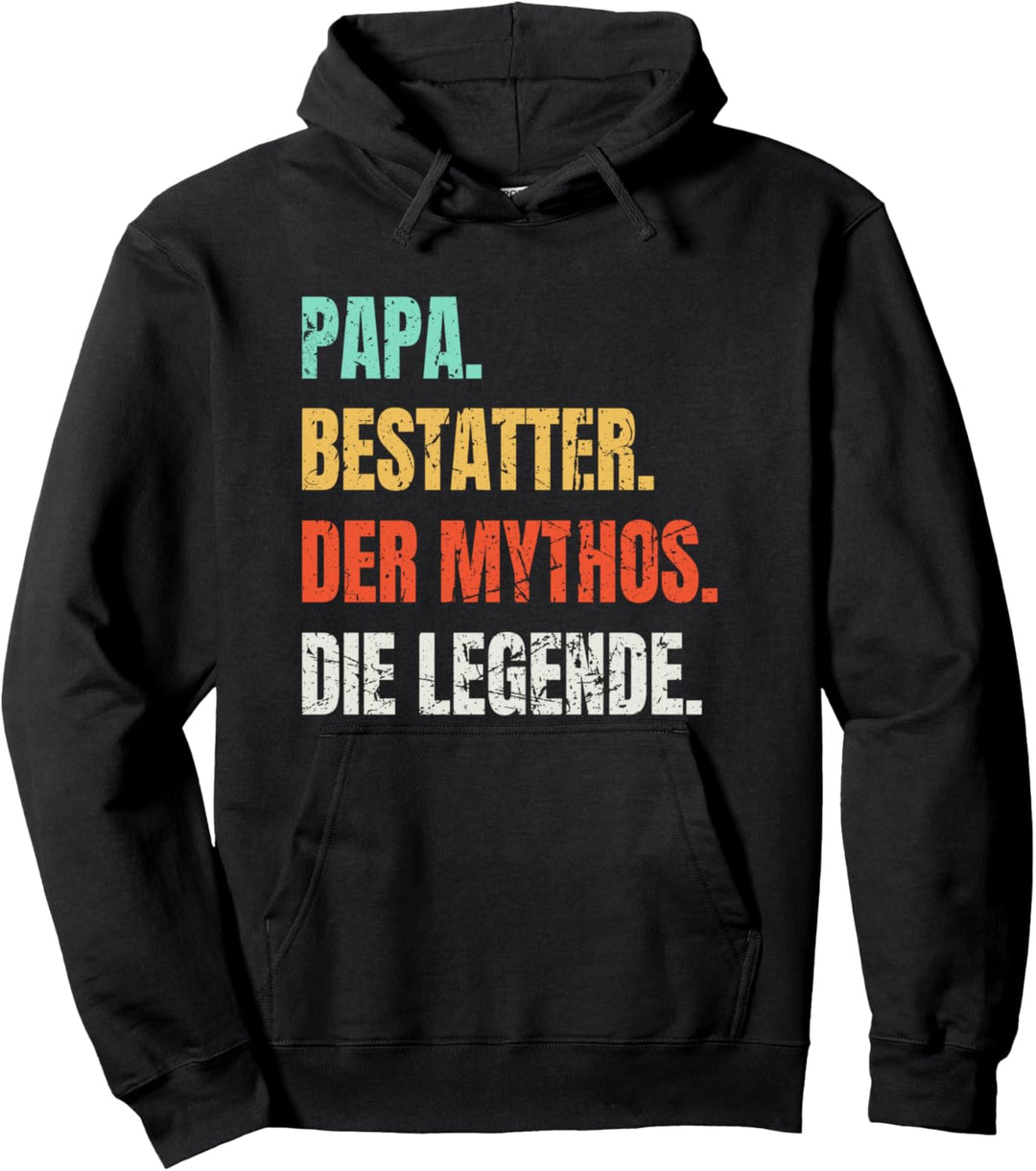 Papa Bestatter Der Mythos Die Legende Vintage Pullover Hoodie