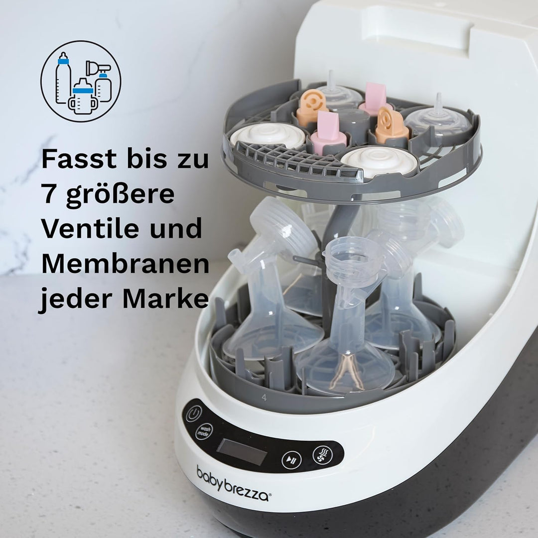 Baby Brezza Bottle Washer Pro Einsatz für Milchpumpen – Kompatibel mit Wearables, Sammelbehältern, V