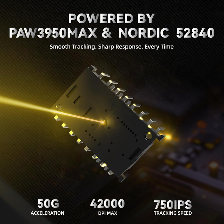 ATTACK SHARK R11 Ultra Carbonfaser 8000Hz Kabellose Gaming-Maus, 49g Superlight, 42000 DPI, 20000 FP