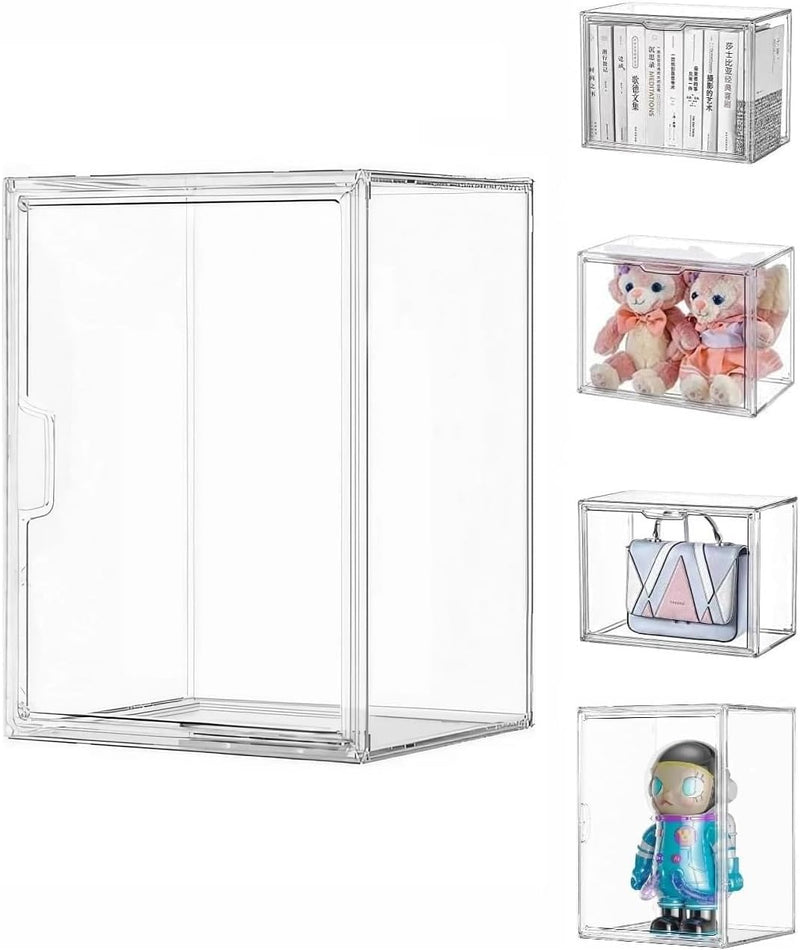 Siyecioa Acryl Vitrine Schaukasten Transparent, Plexiglas Vitrine mit Tür Für Action Figuren Spielze