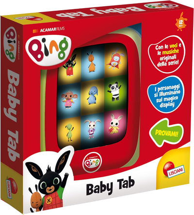 Liscianigiochi - Bing Baby Tab Spielen und Lernen, Rot, Small, 95087