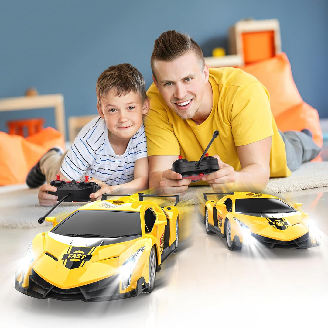 Mieryd Ferngesteuertes Auto, Kinder Spiele ab 3 4 5 6 7 8+ Jahre Draussen Drinnen 1:18 RC Auto mit F