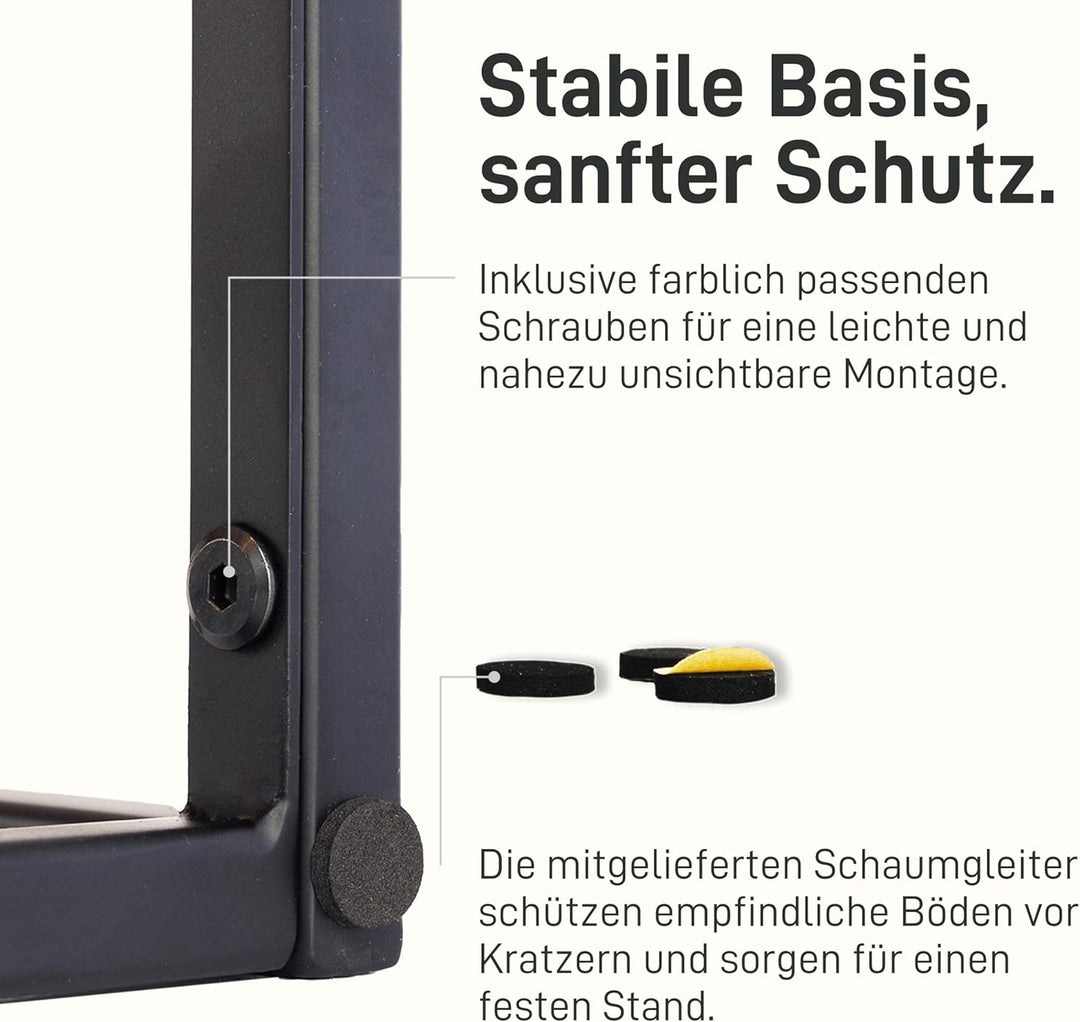 Natural Goods Berlin 1x Pflanzenständer RECHTECK Blumenhocker eckig aus Metall Innen- und Aussenbere