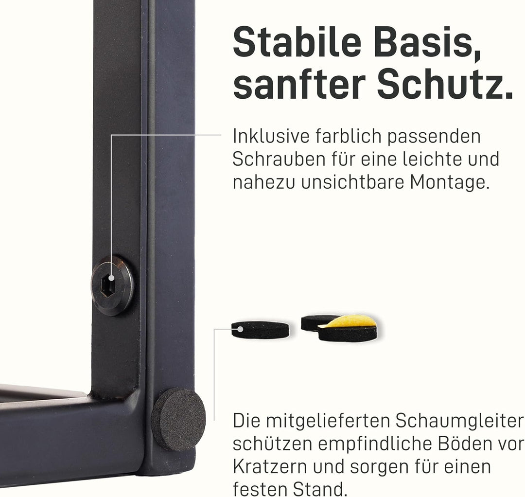 Natural Goods Berlin 1x Pflanzenständer RECHTECK Blumenhocker eckig aus Metall Innen- und Aussenbere