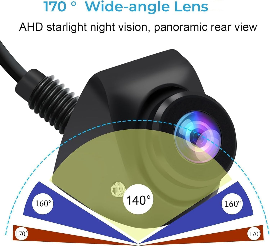 OBEST 1080P Rückfahrkamera Auto Rückfahrkamera, 360°+45° Einstellbare Wasserdicht Rückfahrkamera, 17