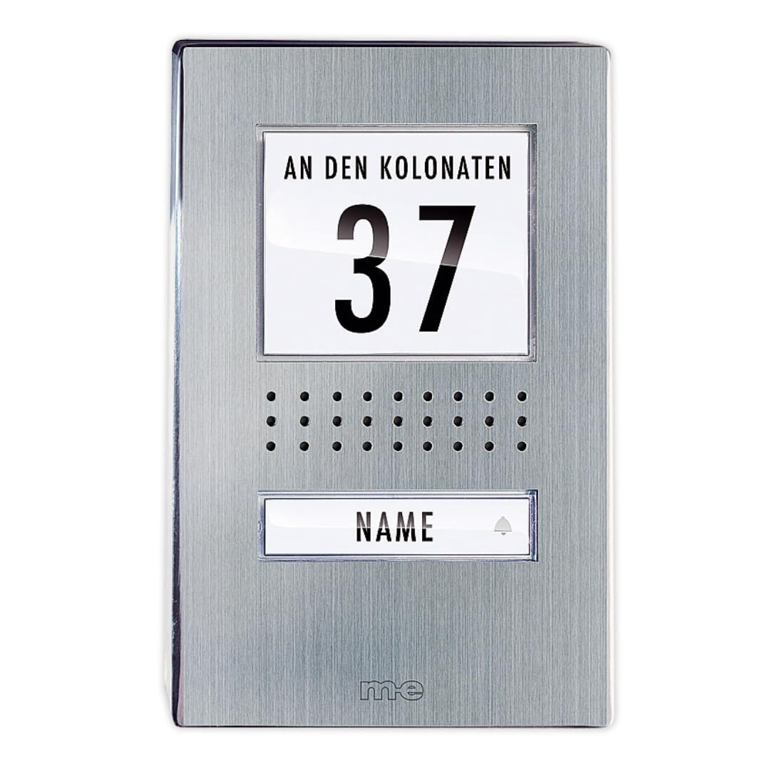 M-e modern-electronics ADV 110.1 EG Tuersprechanlage Kabelgebunden Ausseneinheit 1 Familienhaus Edel