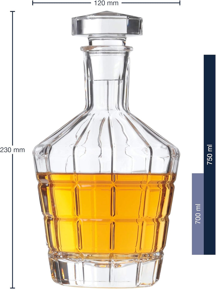 LEONARDO HOME 22765 Whiskeyset, Glas Karaffe + 2er Set Gläser, Karaffe + 2er Set Gläser