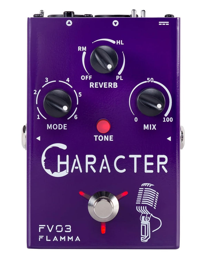 FLAMMA FV03 Vocal Effects Pedal Voice Changing Sounds Like Robot Male Female Baby with Delay Reverb