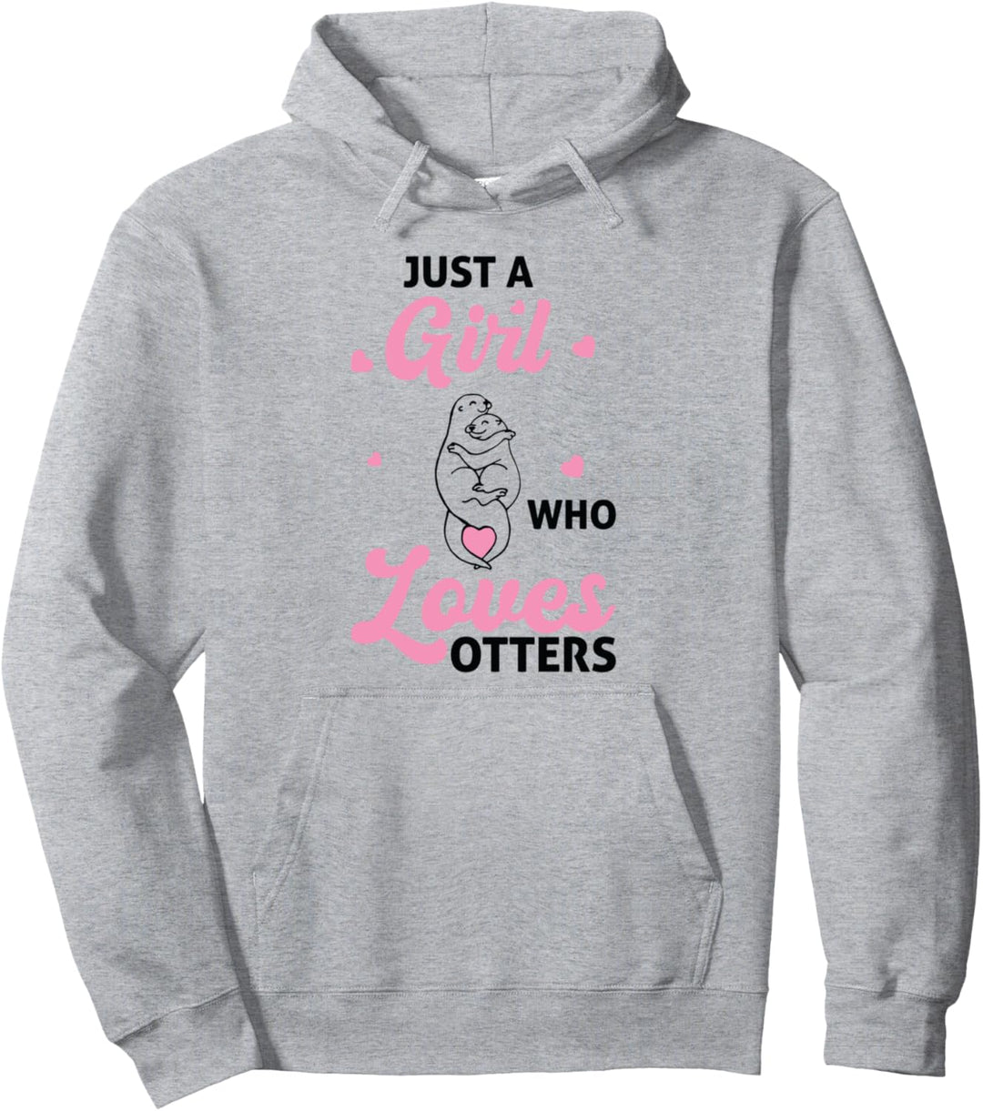 Nur ein Mädchen, das Otter liebt - Otter Pullover Hoodie