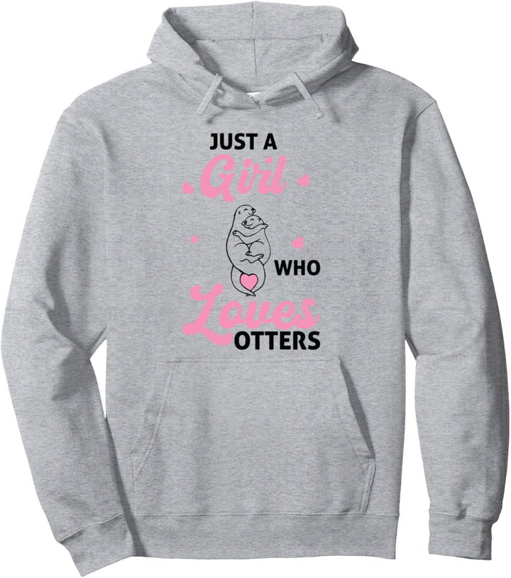 Nur ein Mädchen, das Otter liebt - Otter Pullover Hoodie