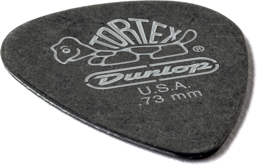 Médiators Jim Dunlop 0,73mm Tortex Pitch Black 0,73mm sachet de 72 Sachet de 72 0,73mm, Sachet de 72