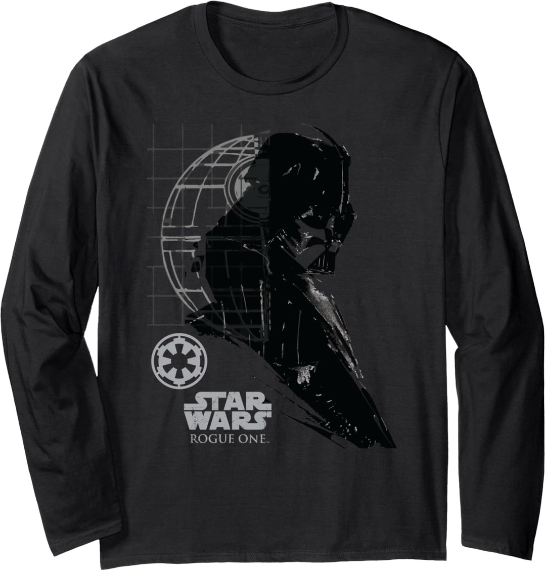 Star Wars Rogue One Darth Vader Profile Ink Langarmshirt