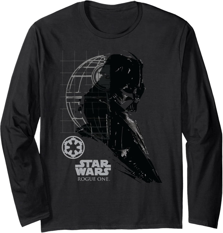 Star Wars Rogue One Darth Vader Profile Ink Langarmshirt