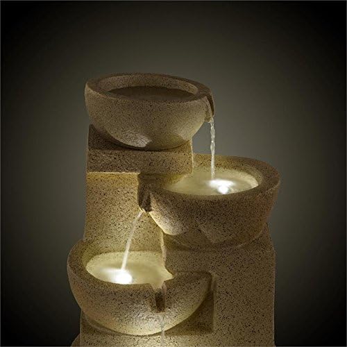 Blumfeldt Korinth Zierbrunnen - Gartenbrunnen , stimmungsvolles Wasserspiel , Solarbetrieb , 3 Watt