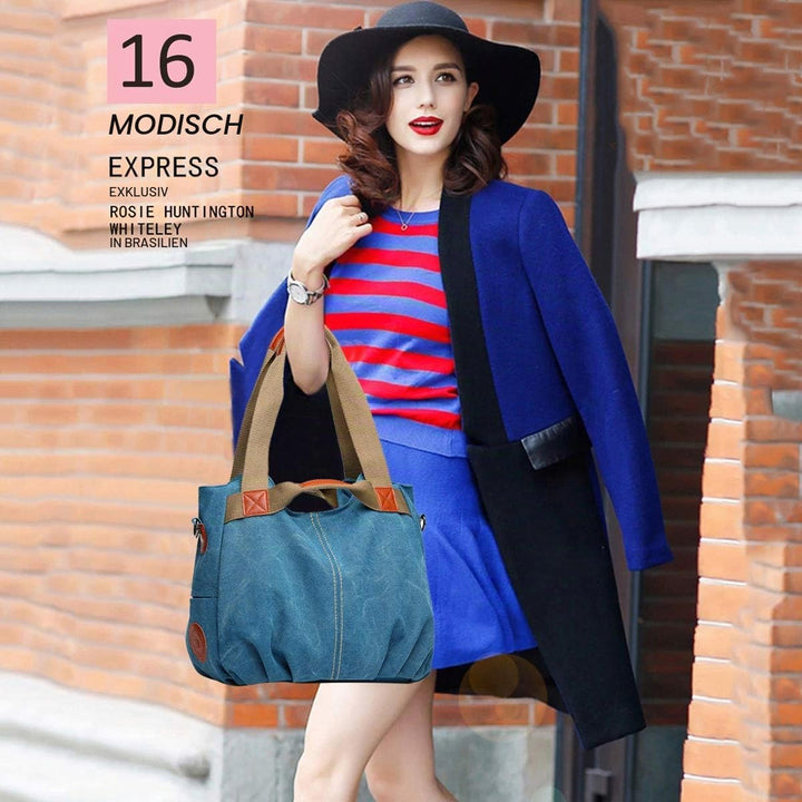 NICOLE &amp; DORIS Canvas Tasche Damen Tragetaschen für Damen Schultertaschen Umhängetasche Leinwand Han