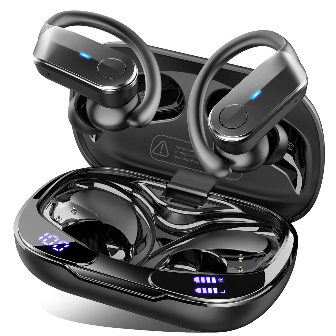 Kopfhörer Kabellos Bluetooth 5.4, 70H In Ear Bluetooth Sportkopfhörer IP8 A-Dunkelschwarz, A-Dunkels