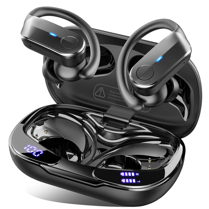 Kopfhörer Kabellos Bluetooth 5.4, 70H In Ear Bluetooth Sportkopfhörer IP8 A-Dunkelschwarz, A-Dunkels